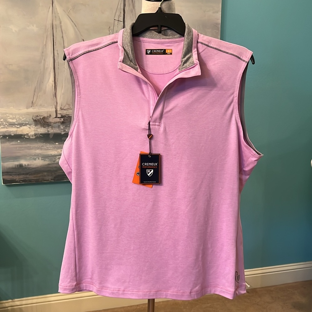 NWT Daniel Cremieux Performance Quarter Zip Vest, Large